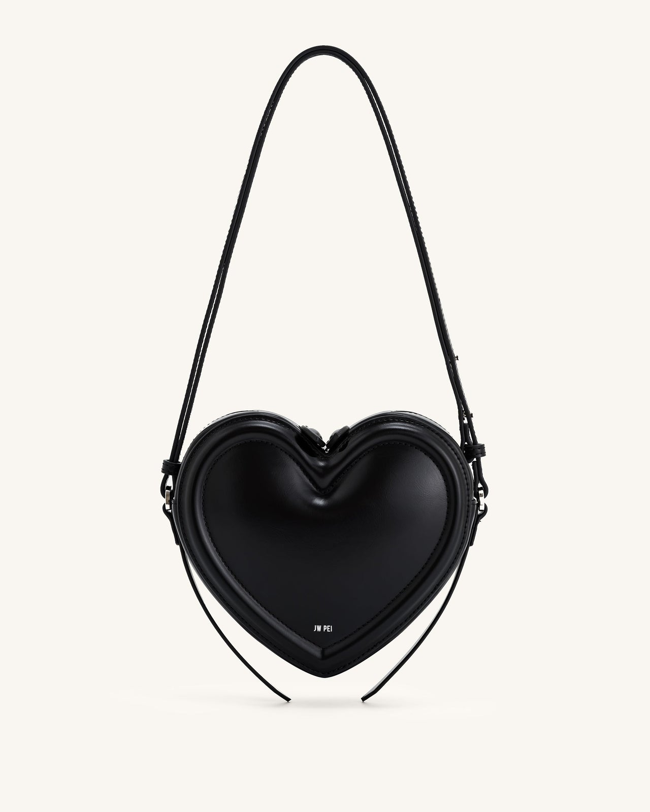 Borsa a forma di cuore Arlene - Nero