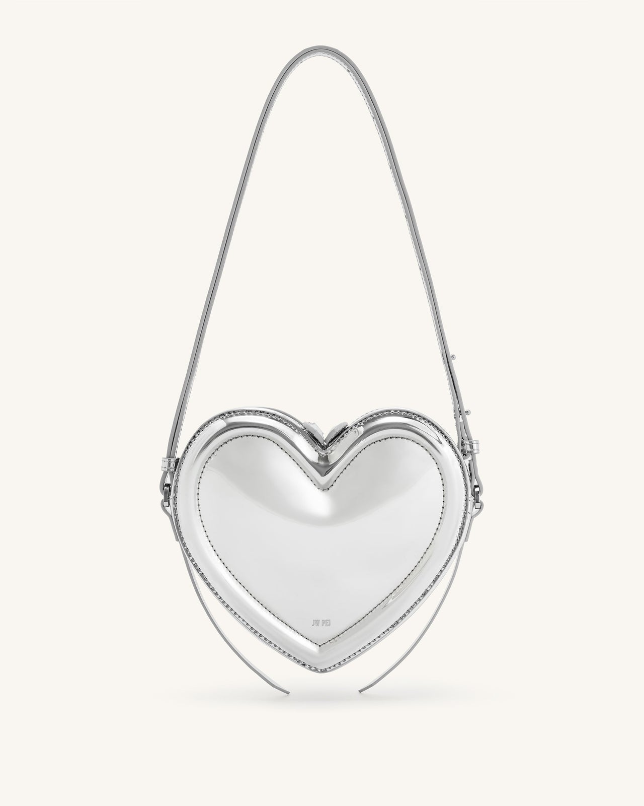 Borsa a forma di cuore Arlene - argento