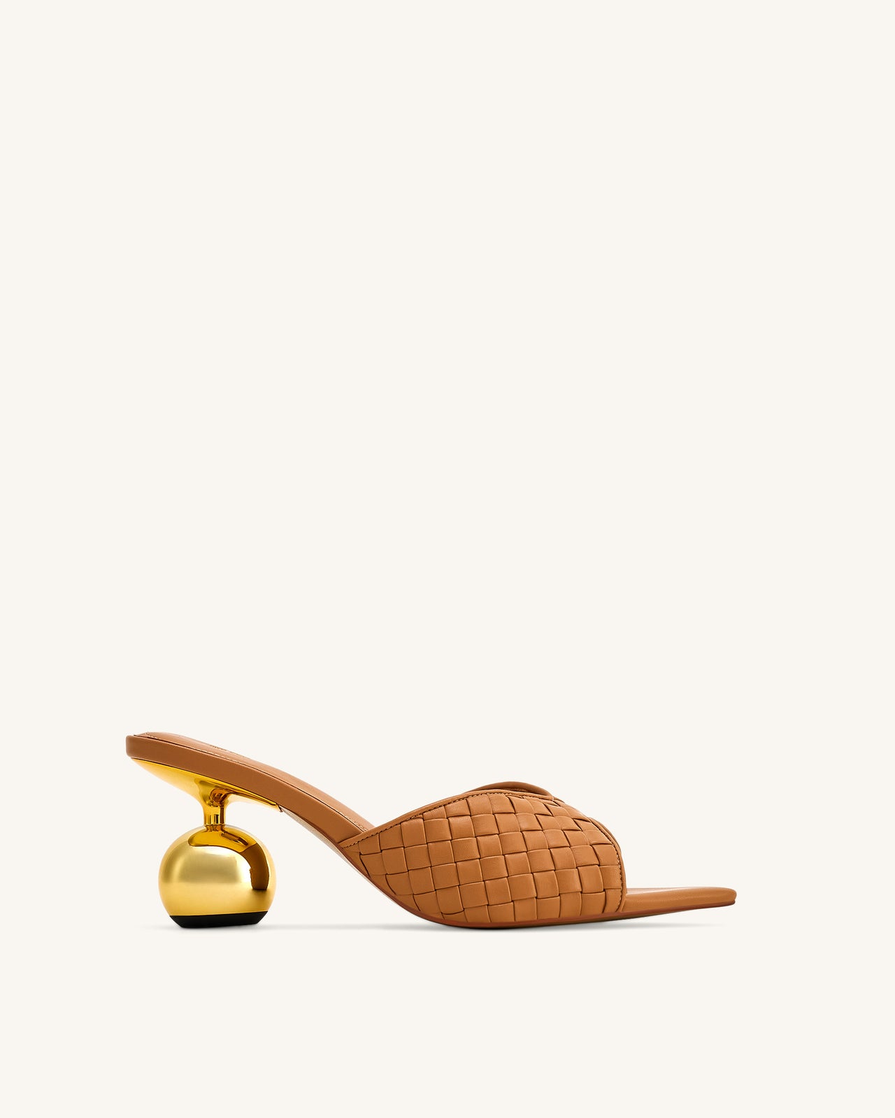 Ellie Zoccoli con Tacco Sferico Intrecciato - Kaki