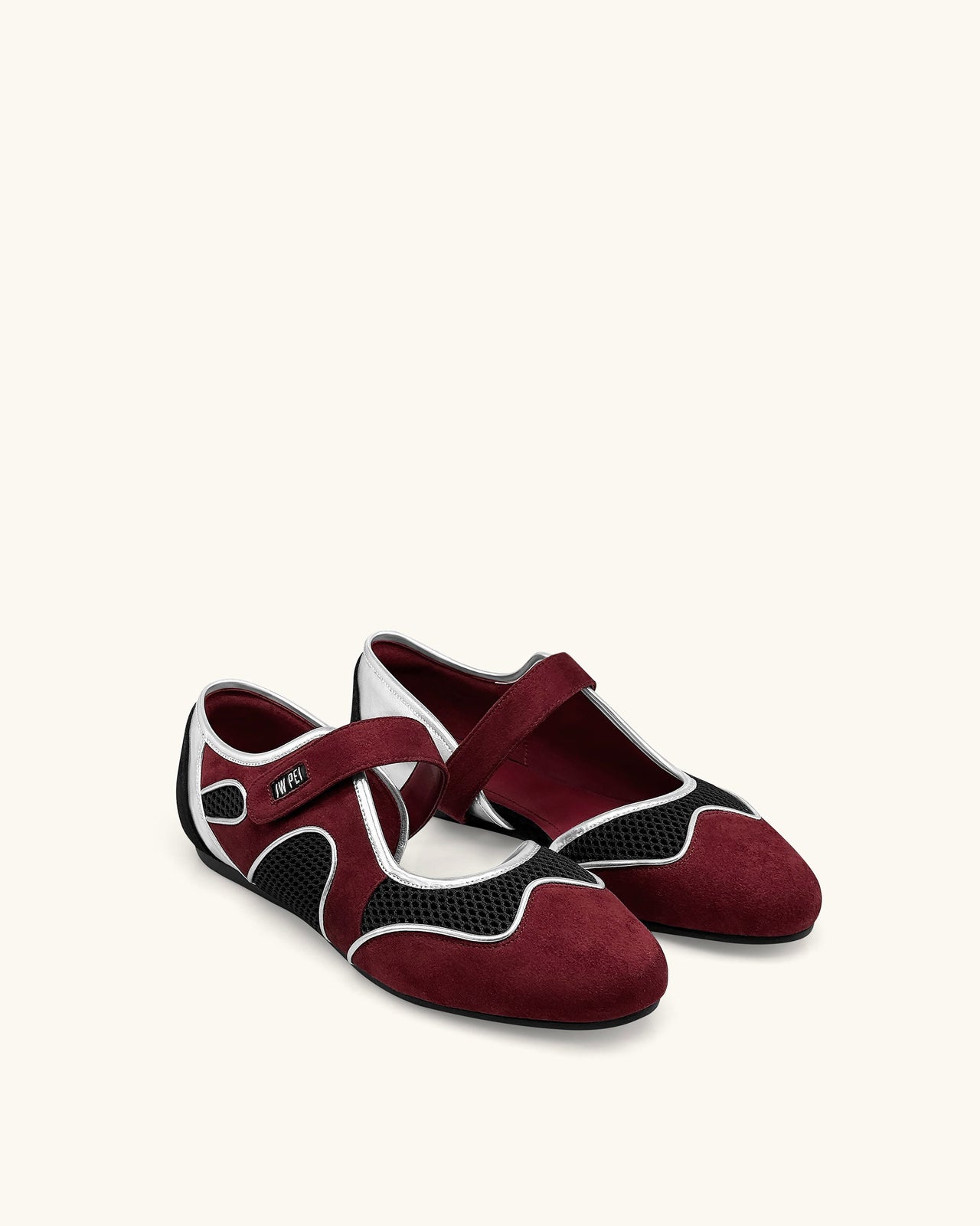 Zoe Ballerine Mary Jane – Bordeaux Nero