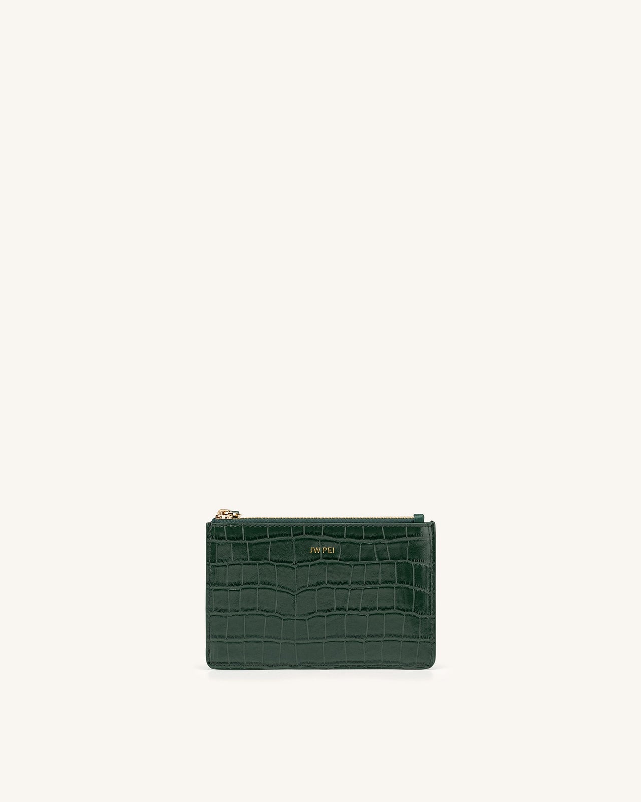 Quinn Zipper Carta a Mano- Dark Verde Cocco