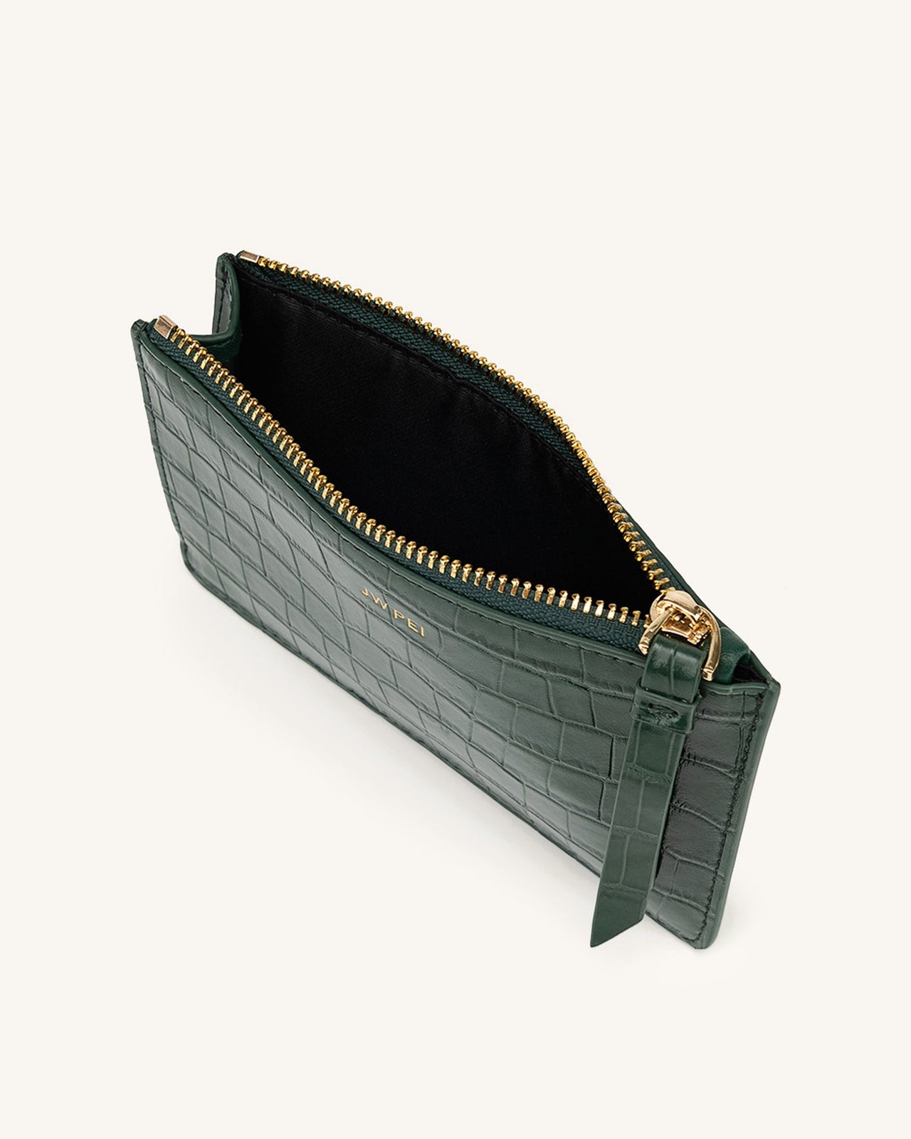 Quinn Zipper Carta a Mano- Dark Verde Cocco