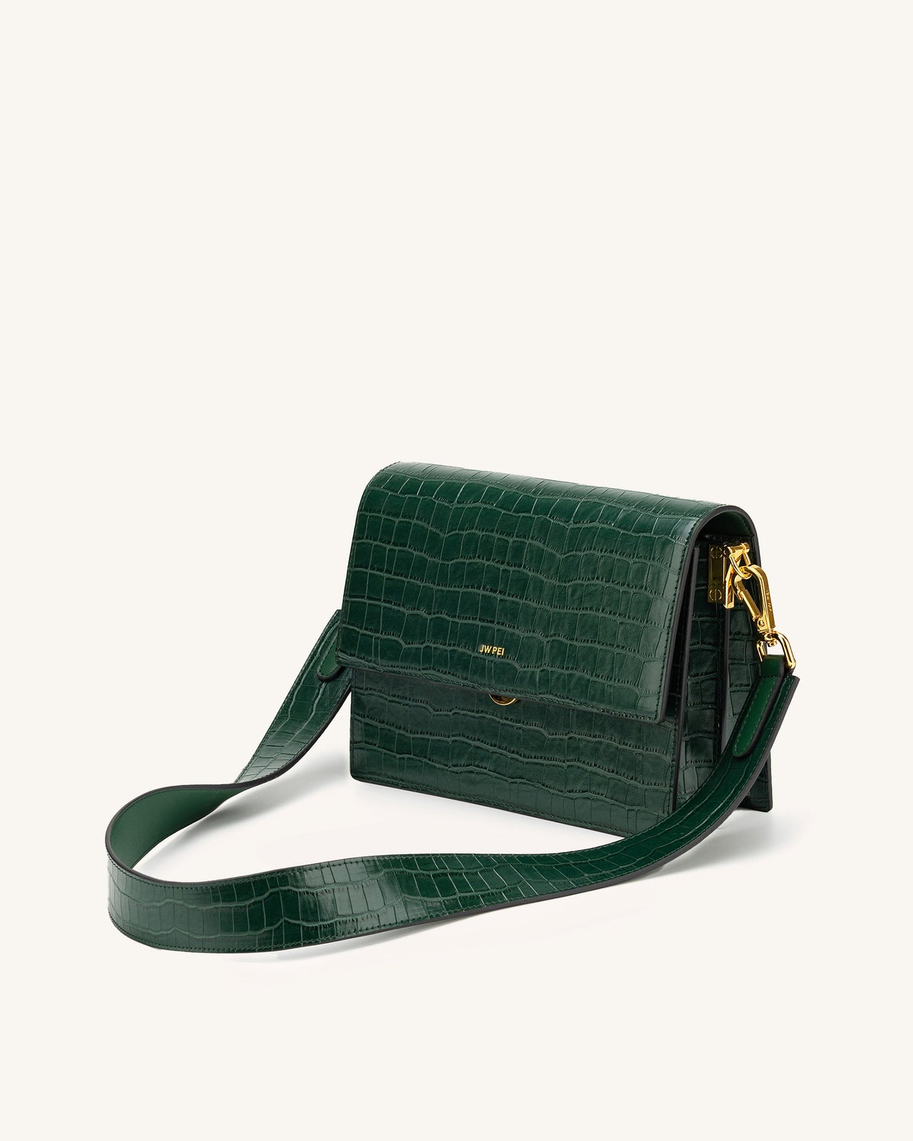 Mini Flap Borsa - Dark Verde Cocco