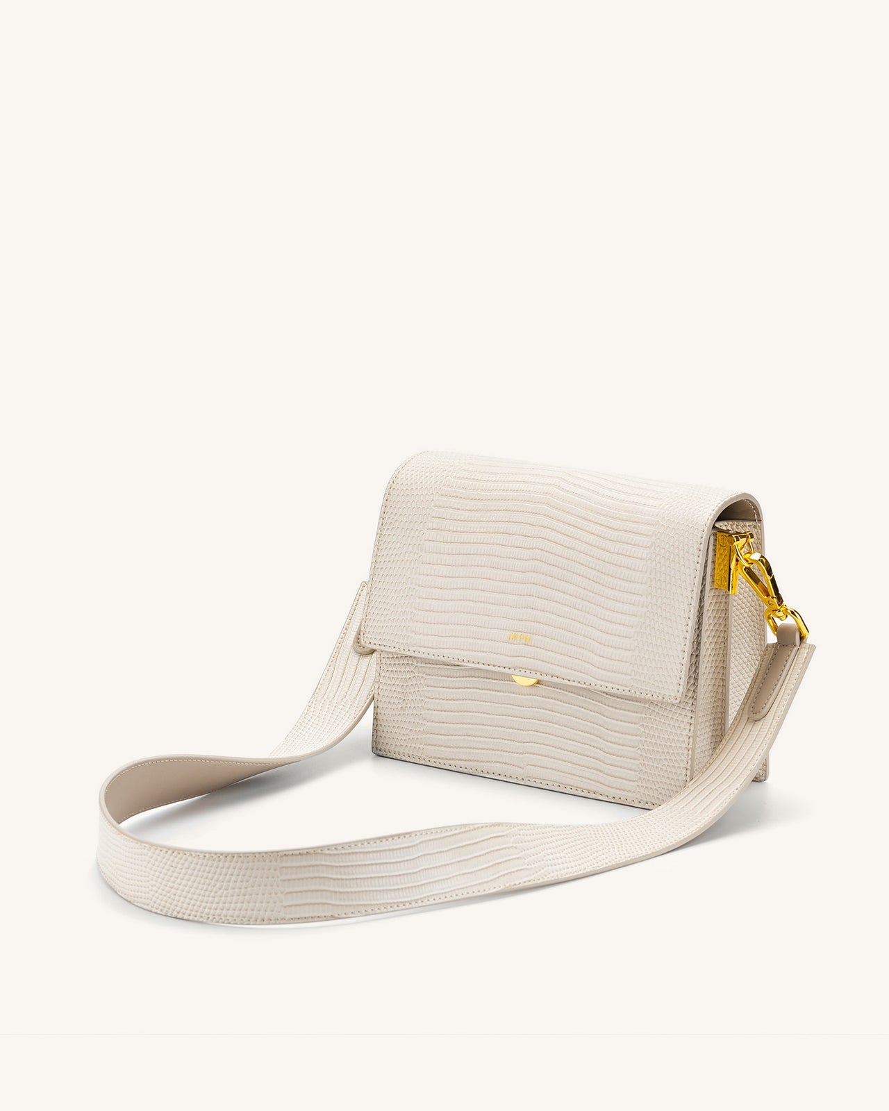 Mini Flap Borsa - Ivory Lucertola