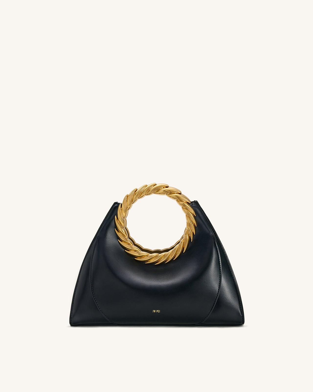 Amiya Borsa Con Manico A Foglia - Nero