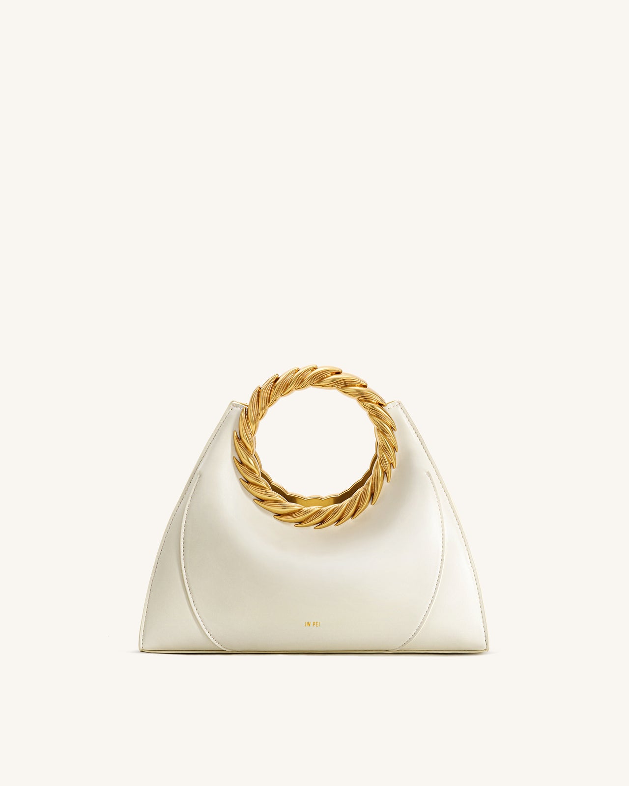 Amiya Borsa Con Manico A Foglia - Bianco