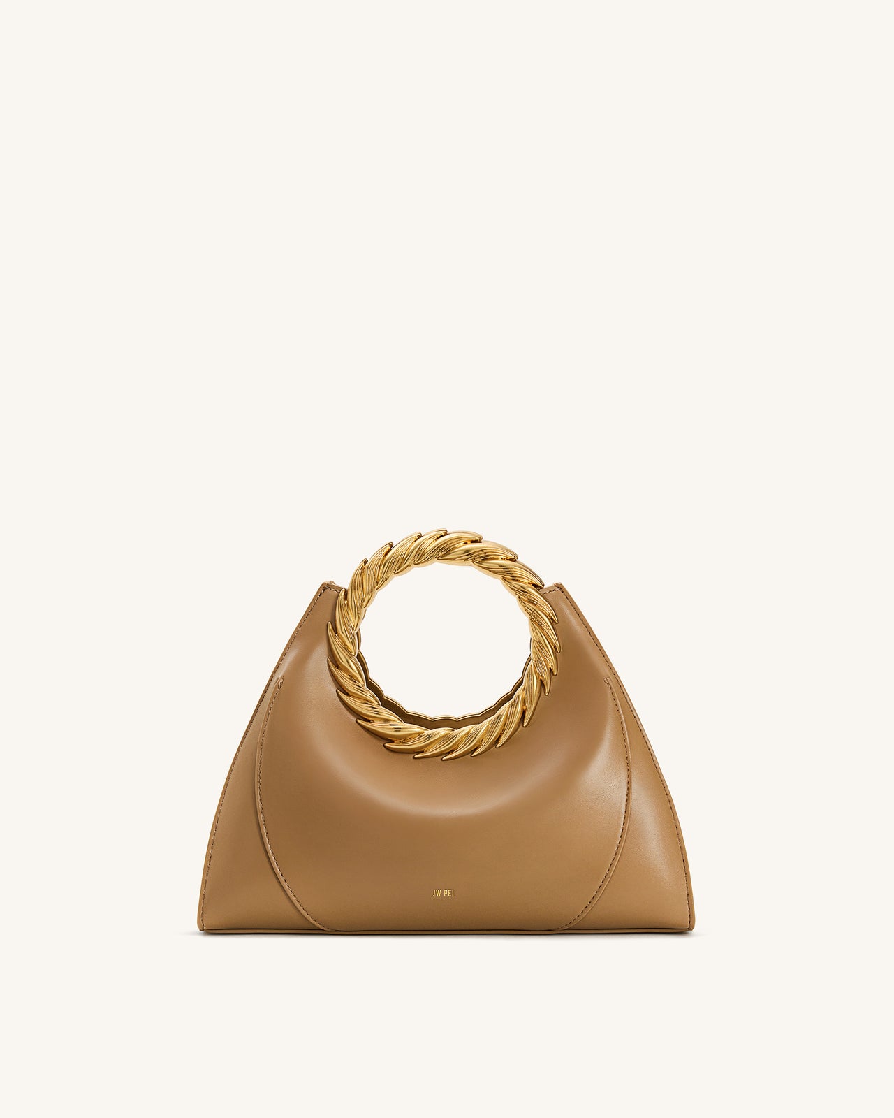 Amiya Borsa Con Manico A Foglia - Marrone