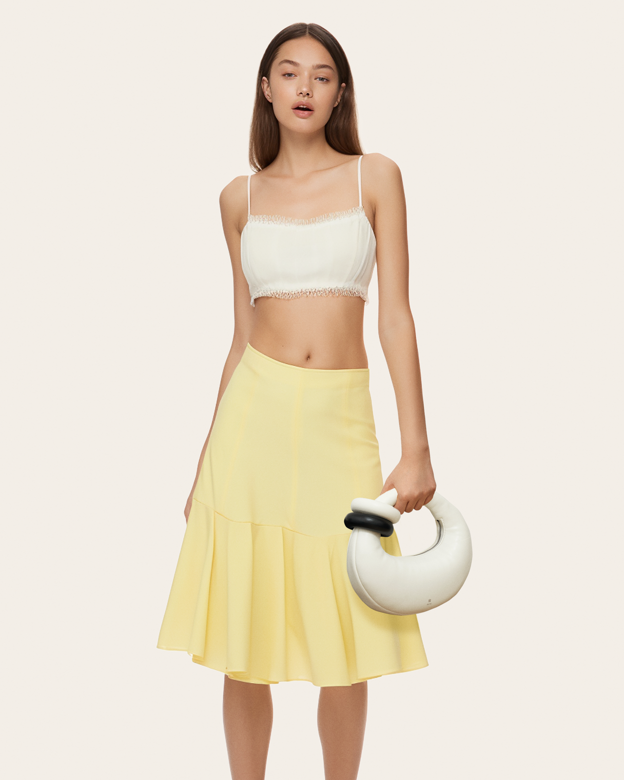 Abacus Borsa con Impugnatura Superiore - Bianco