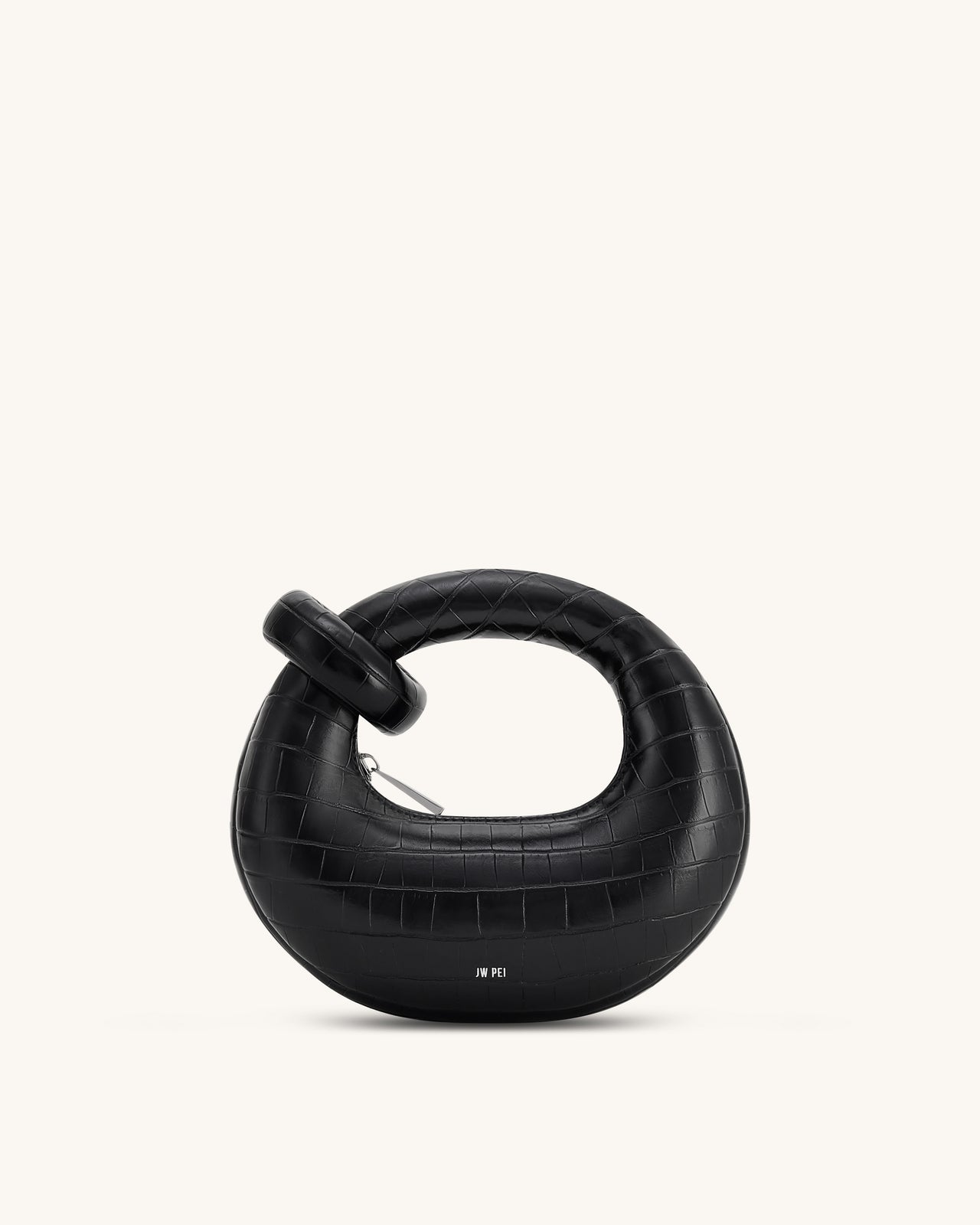 Borsa Abacus mini con manico superiore - Cocco nero