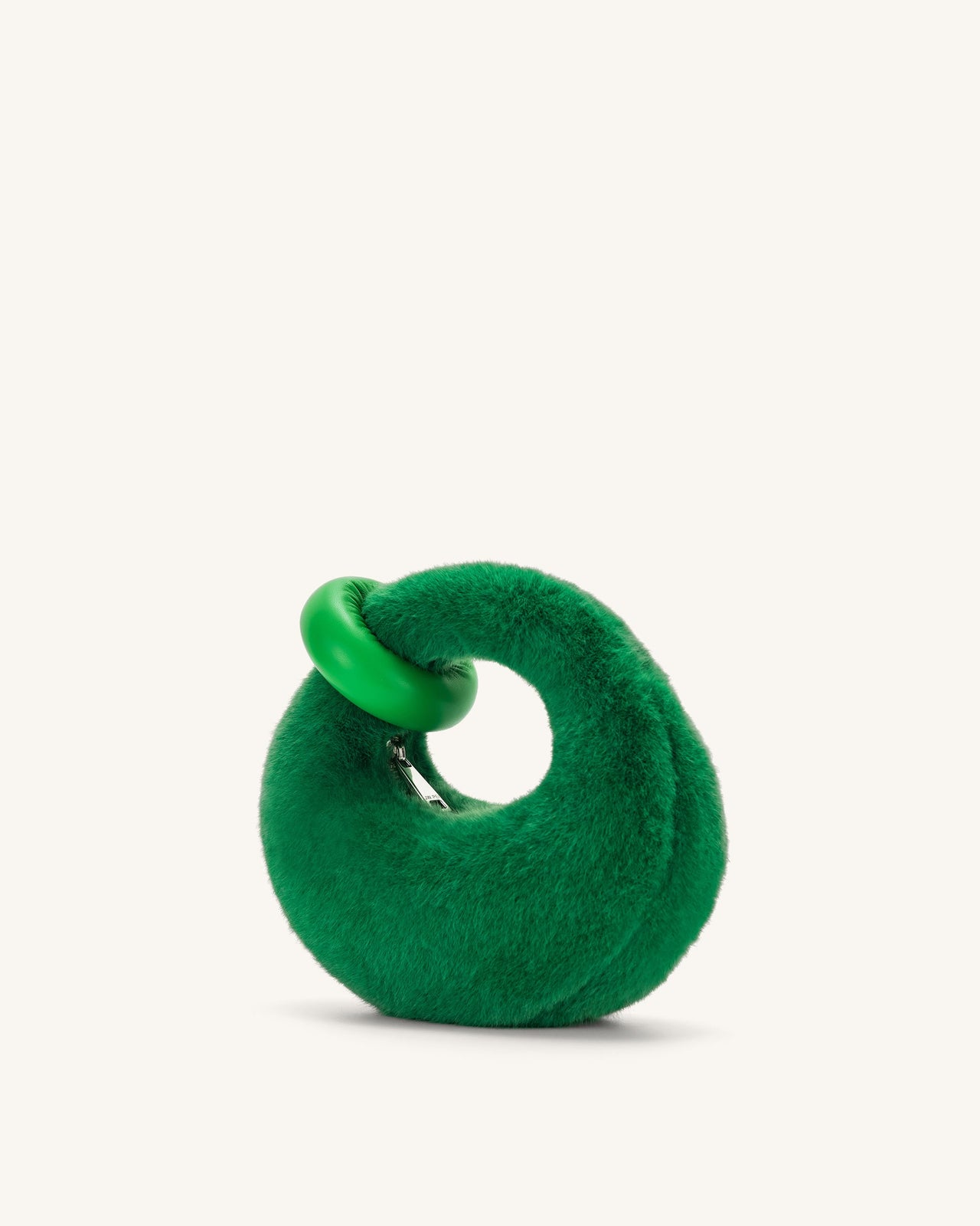 Abacus Borsa a Mano Mini in Pelliccia Sintetica - Verde Erba