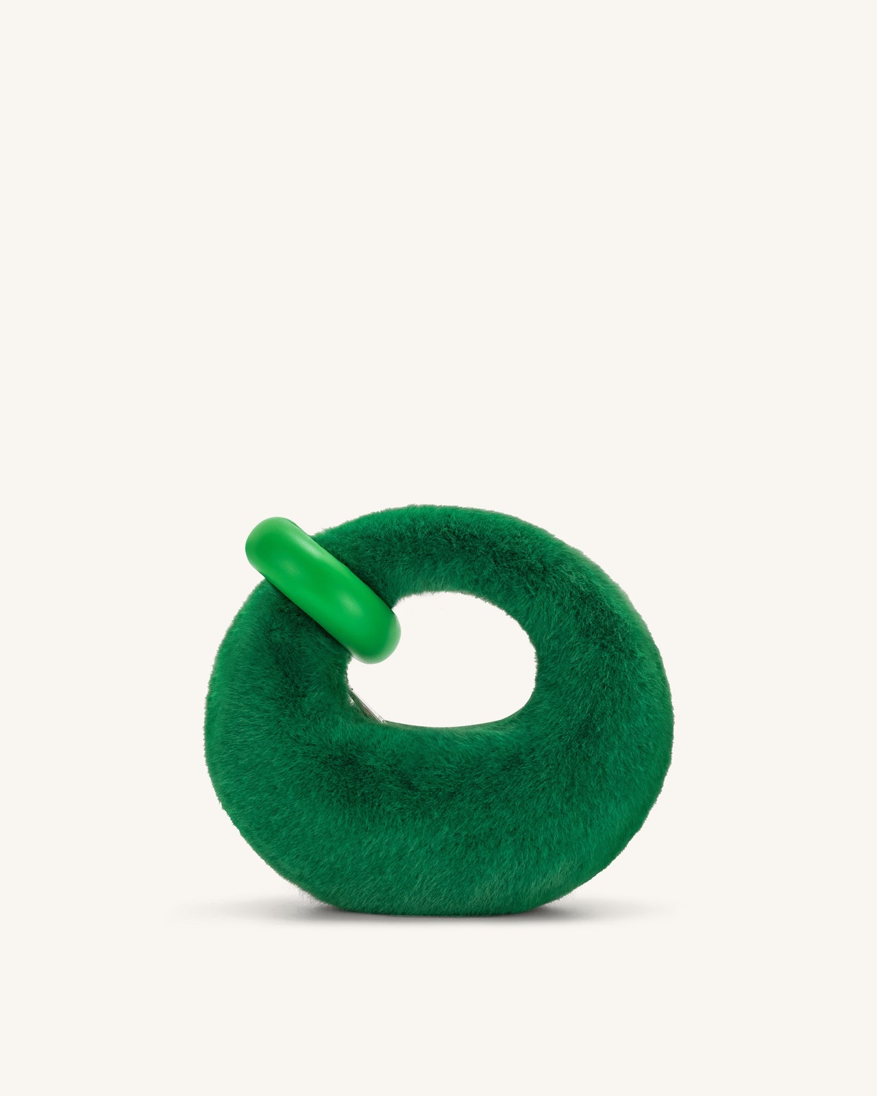 Abacus Borsa a Mano Mini in Pelliccia Sintetica - Verde Erba