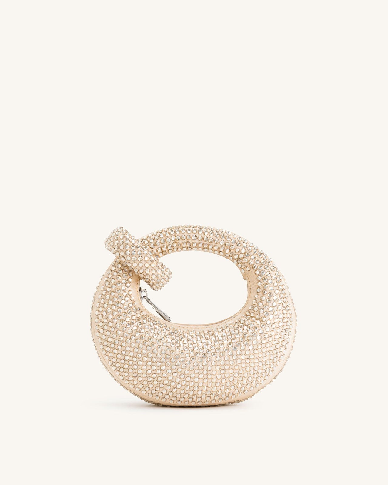 Abacus Mini Borsa a Manico con Cristalli Artificiali - Giallo