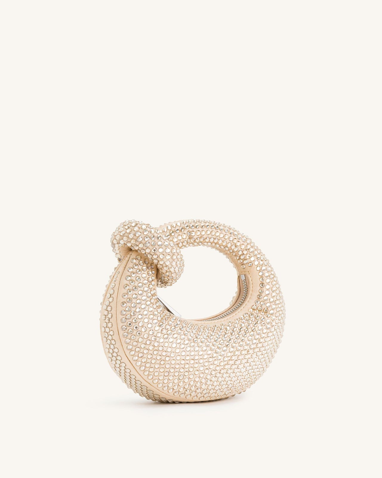 Abacus Mini Borsa a Manico con Cristalli Artificiali - Giallo