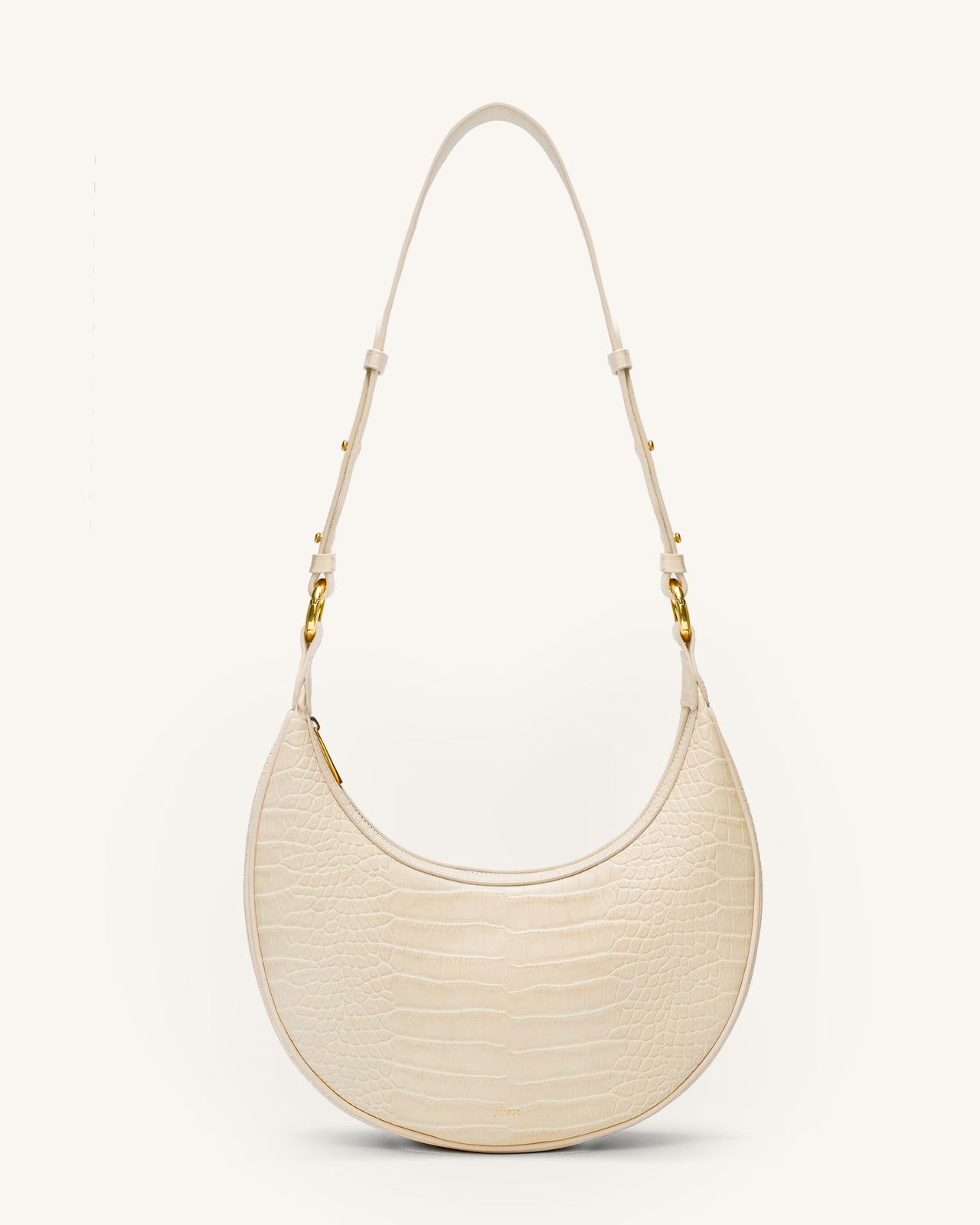 Carly Saddle Borsa - Ivory Cocco