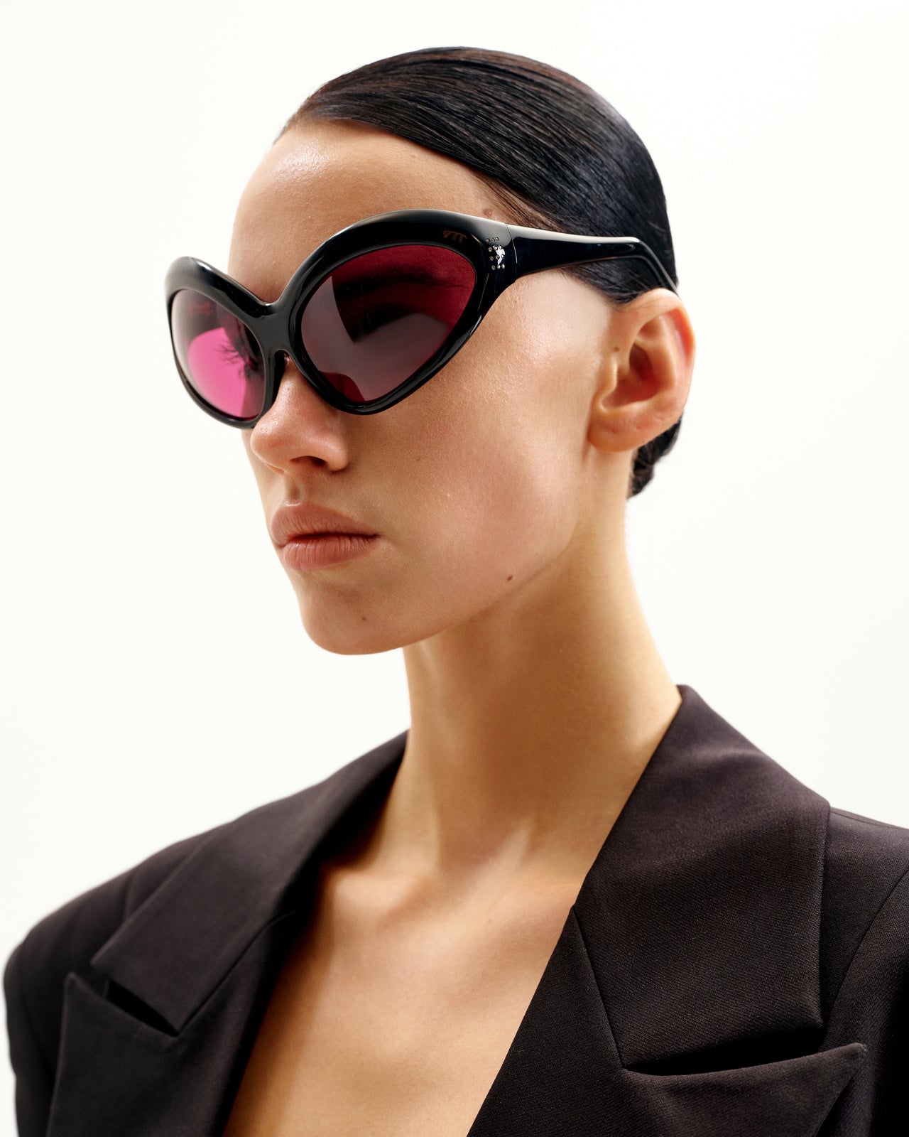 Occhiali da sole a forma di gatto Quorra - Nero