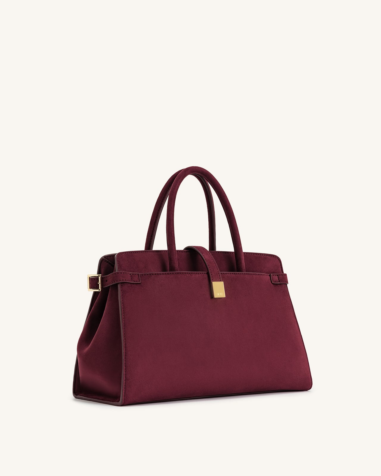 Saige Borsa Tote in Finta Pelle Scamosciata - Borgogna