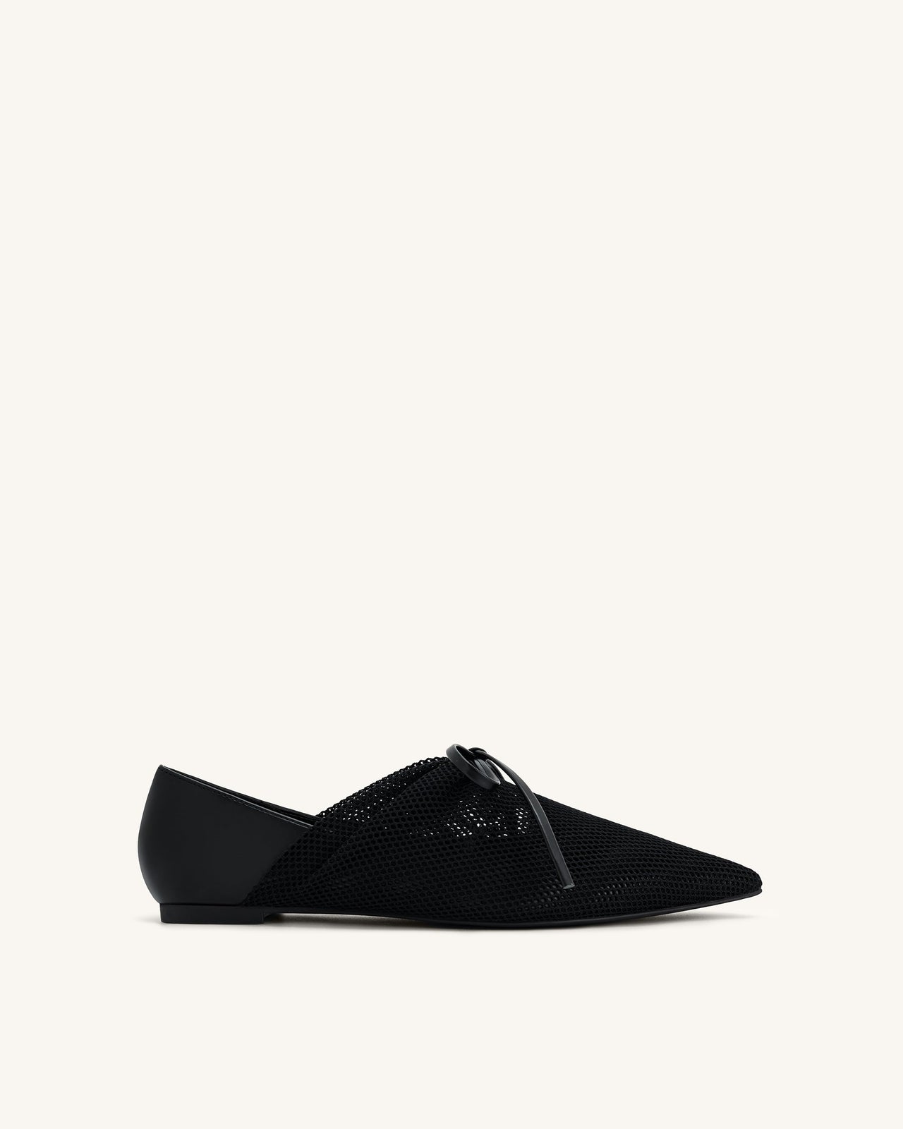 Reilly Ballerine Con Rete A Maglie - Nero