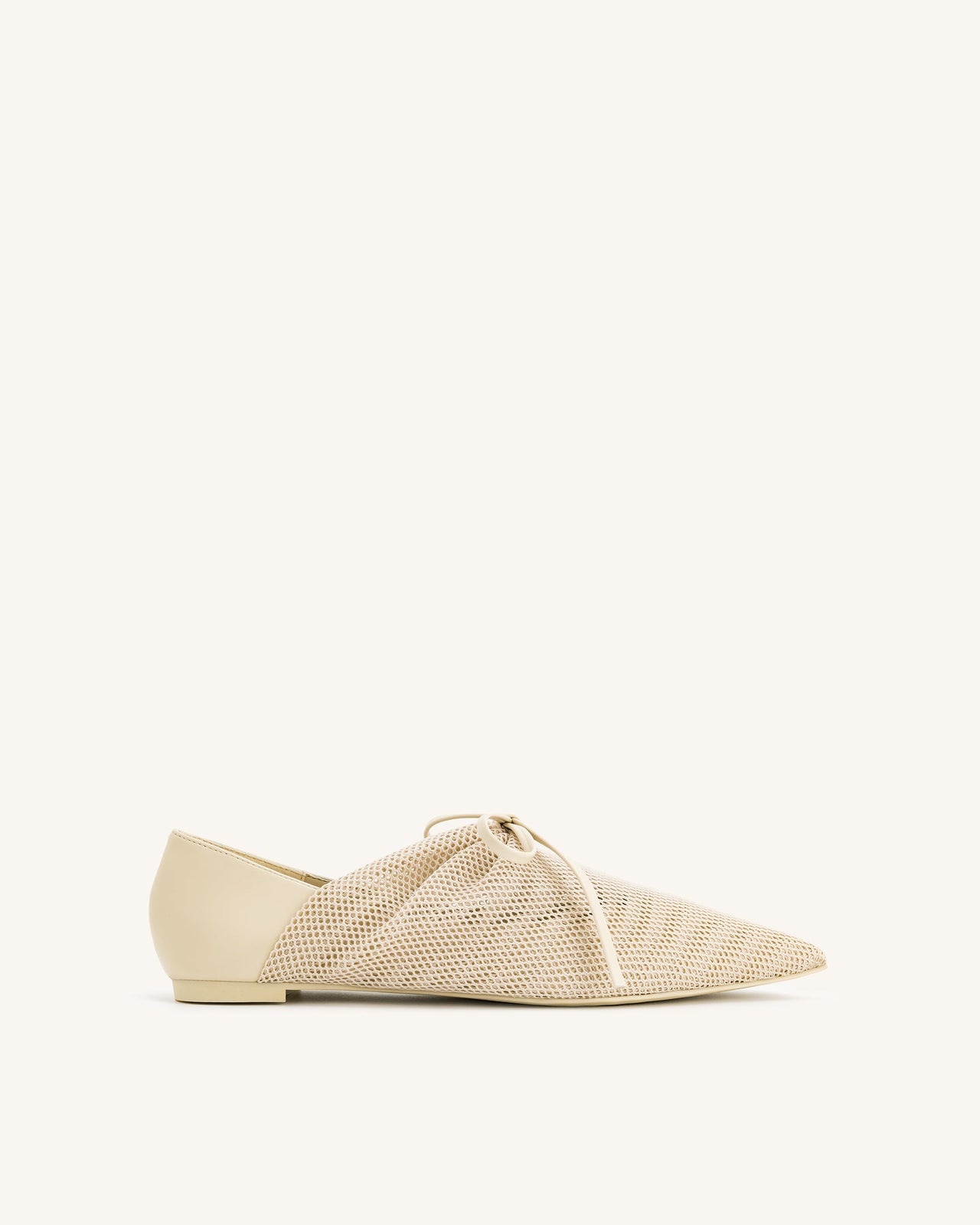 Reilly Ballerine Con Rete A Maglie - Beige