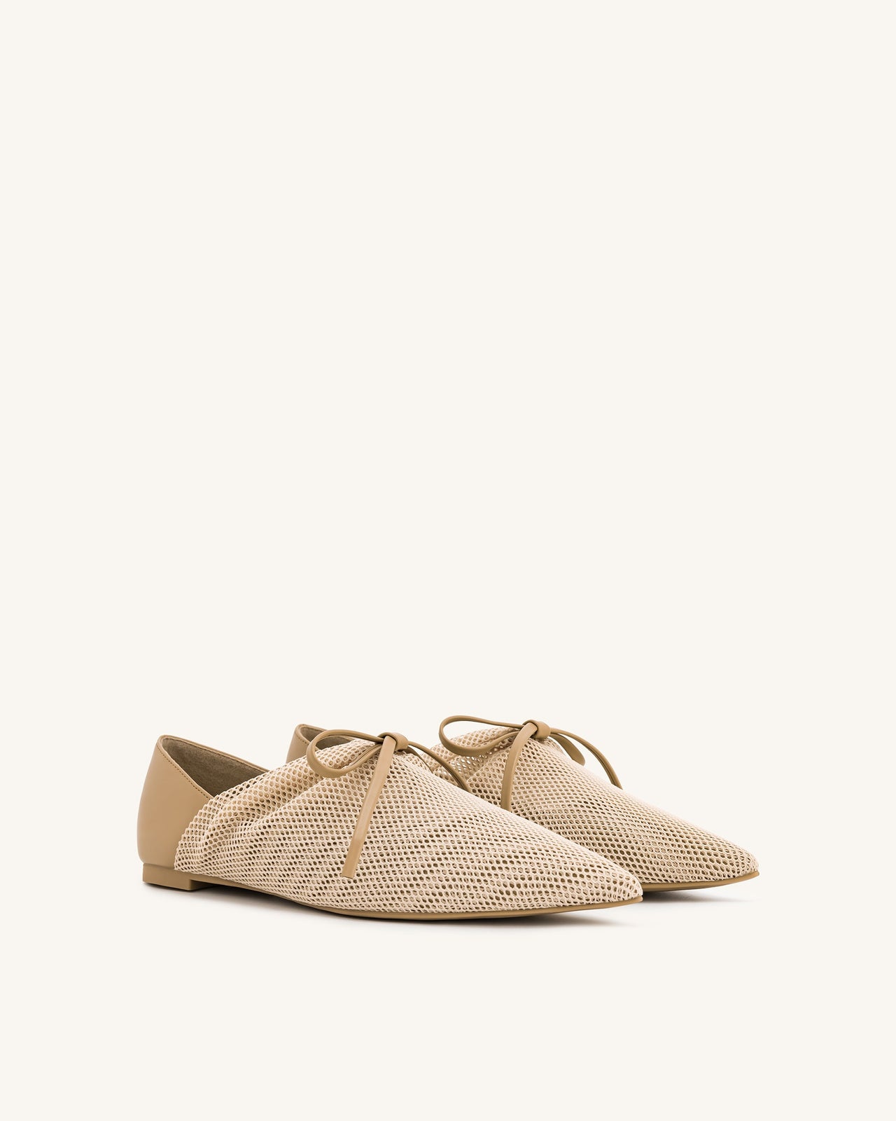 Reilly Ballerine Con Rete A Maglie - Albicocca