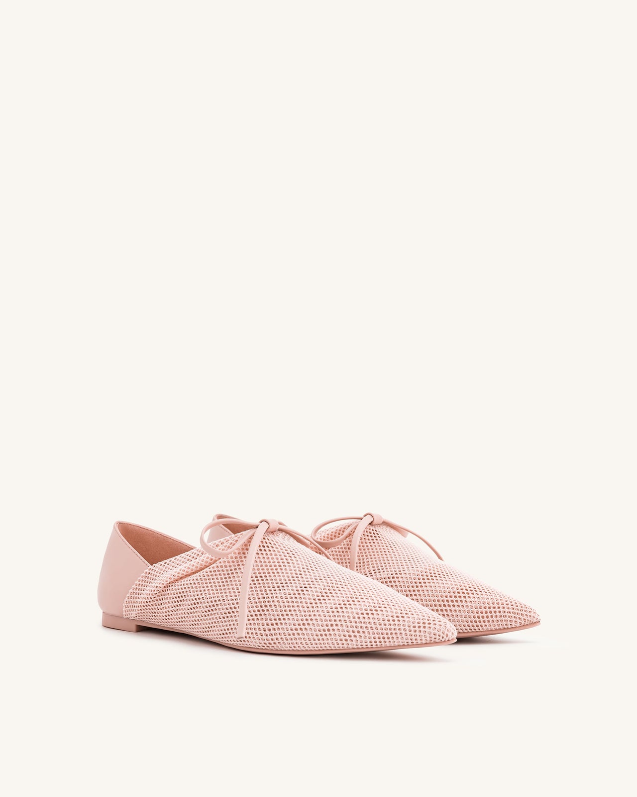 Reilly Ballerine Con Rete A Maglie - Rosa Beige
