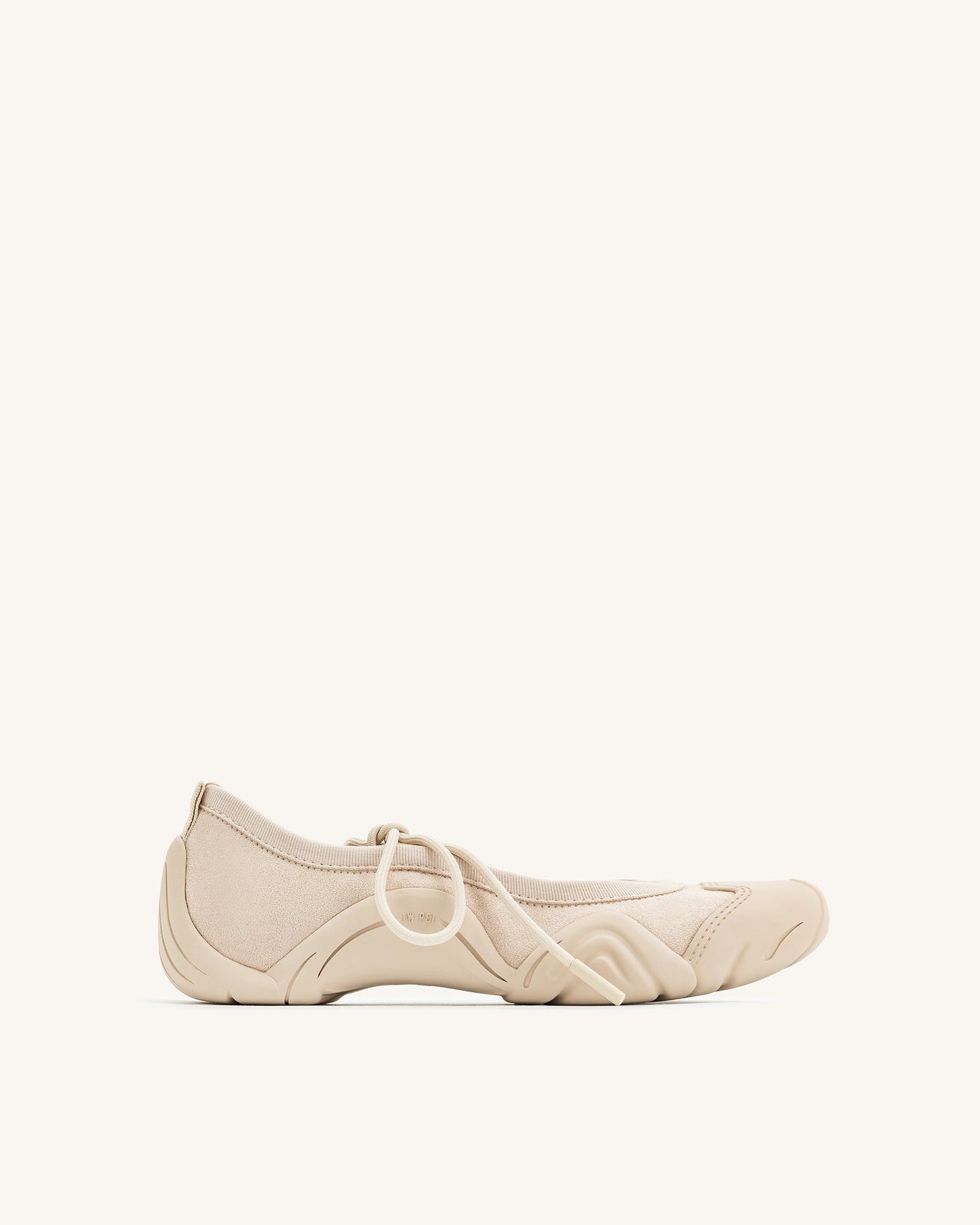 Caitlin Sneakers Ballerina con Lacci - Beige