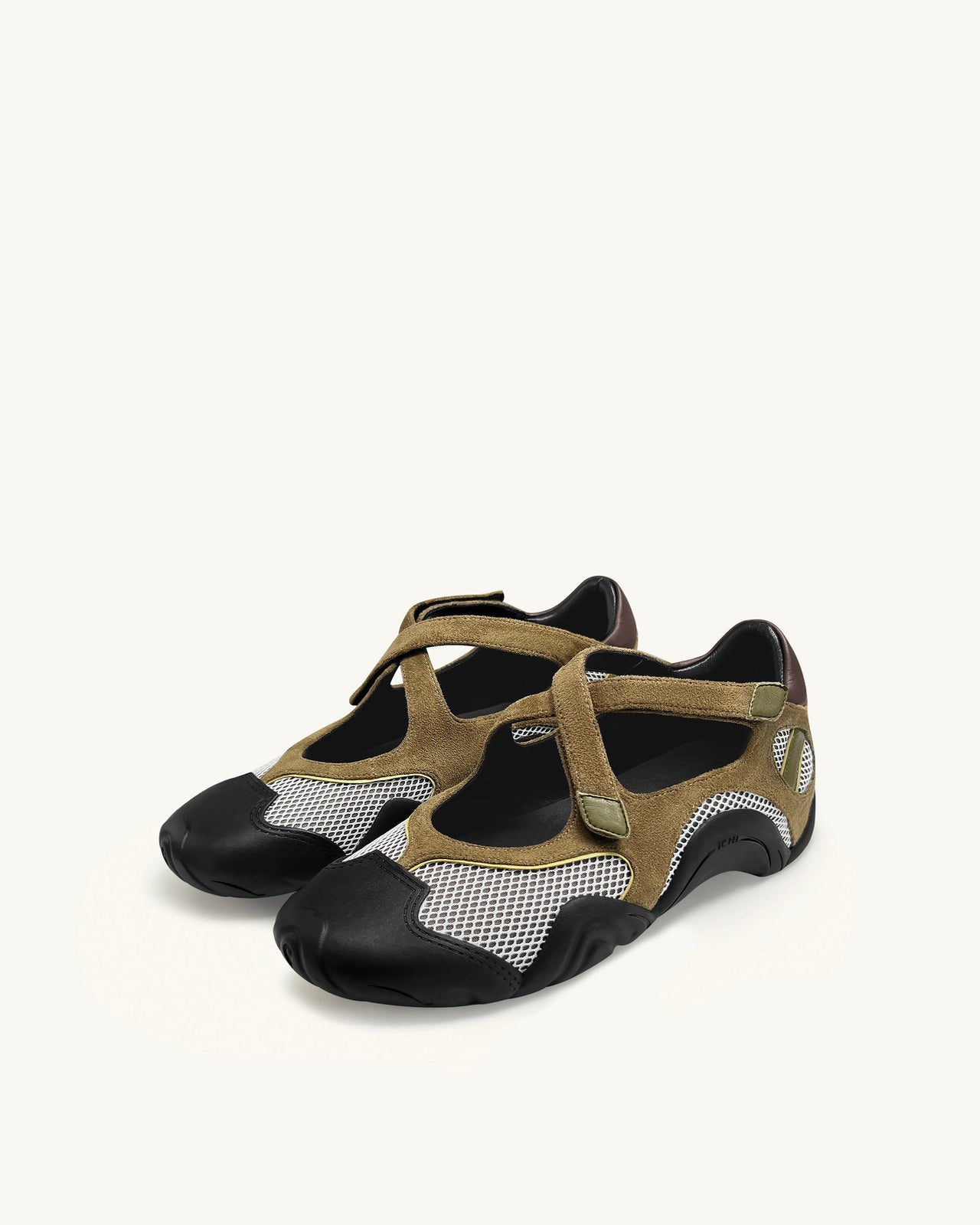 Caitlin Baskets ajourées en mesh - Marron