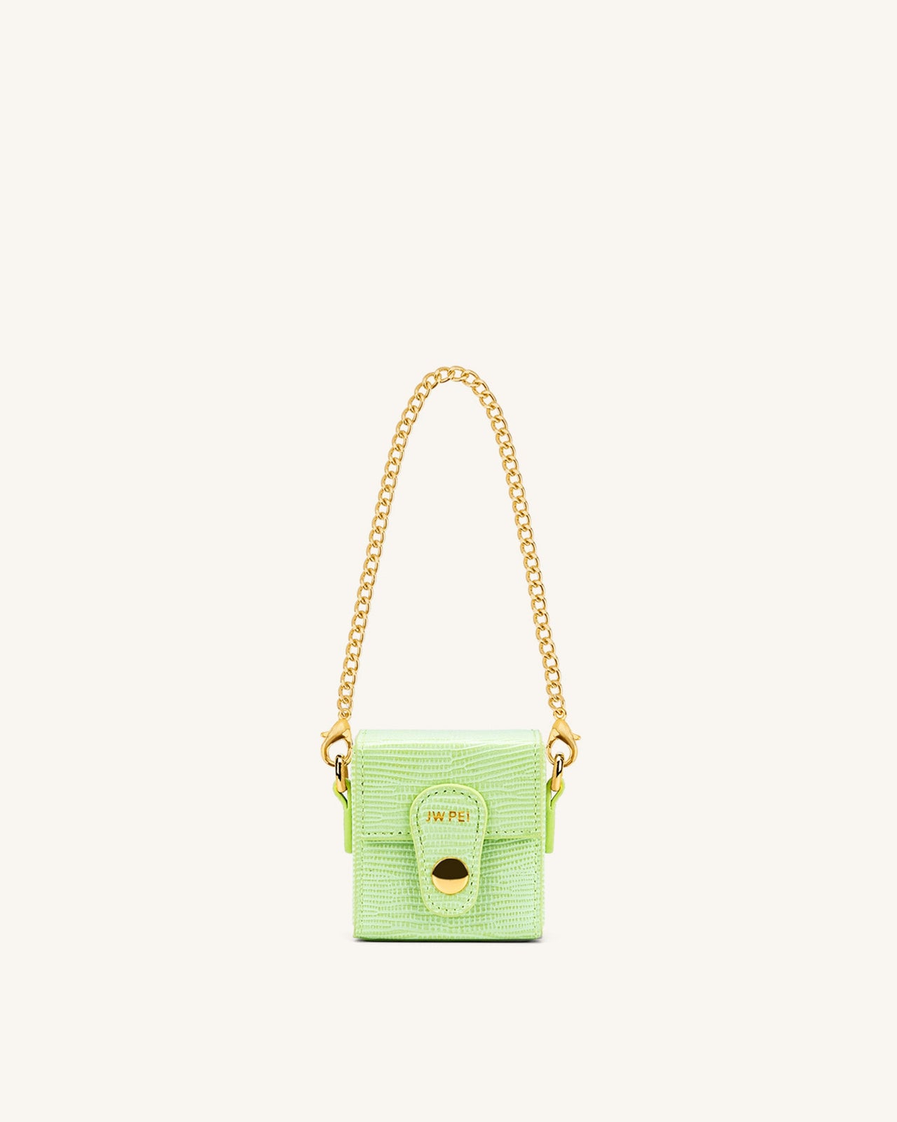 Square Mini Box - Limone Verde Lizard