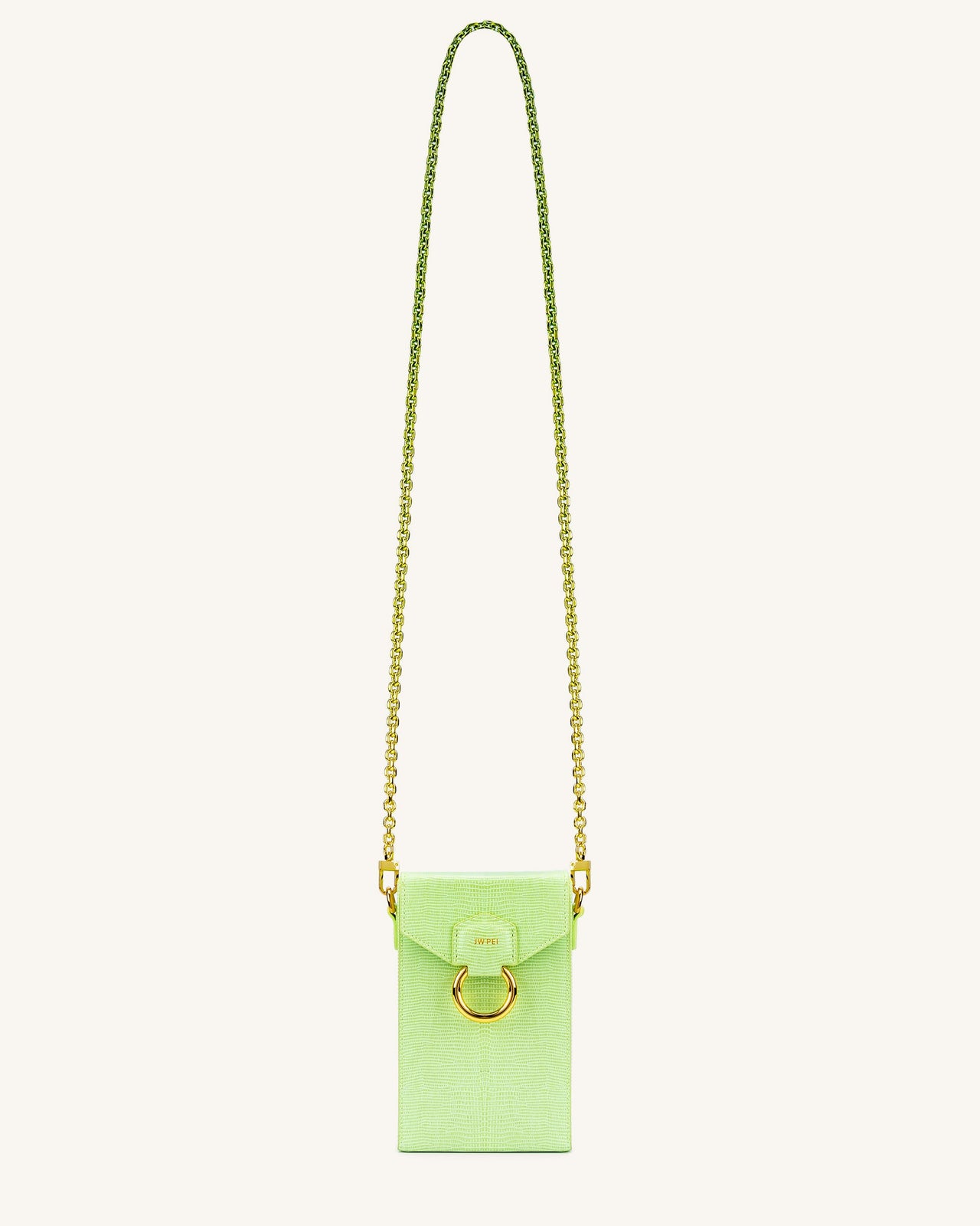 Lola Chain Phone Case - Limone Verde Lizard
