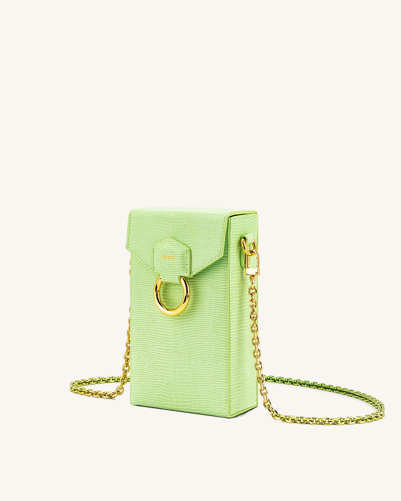 Lola Chain Phone Case - Limone Verde Lizard