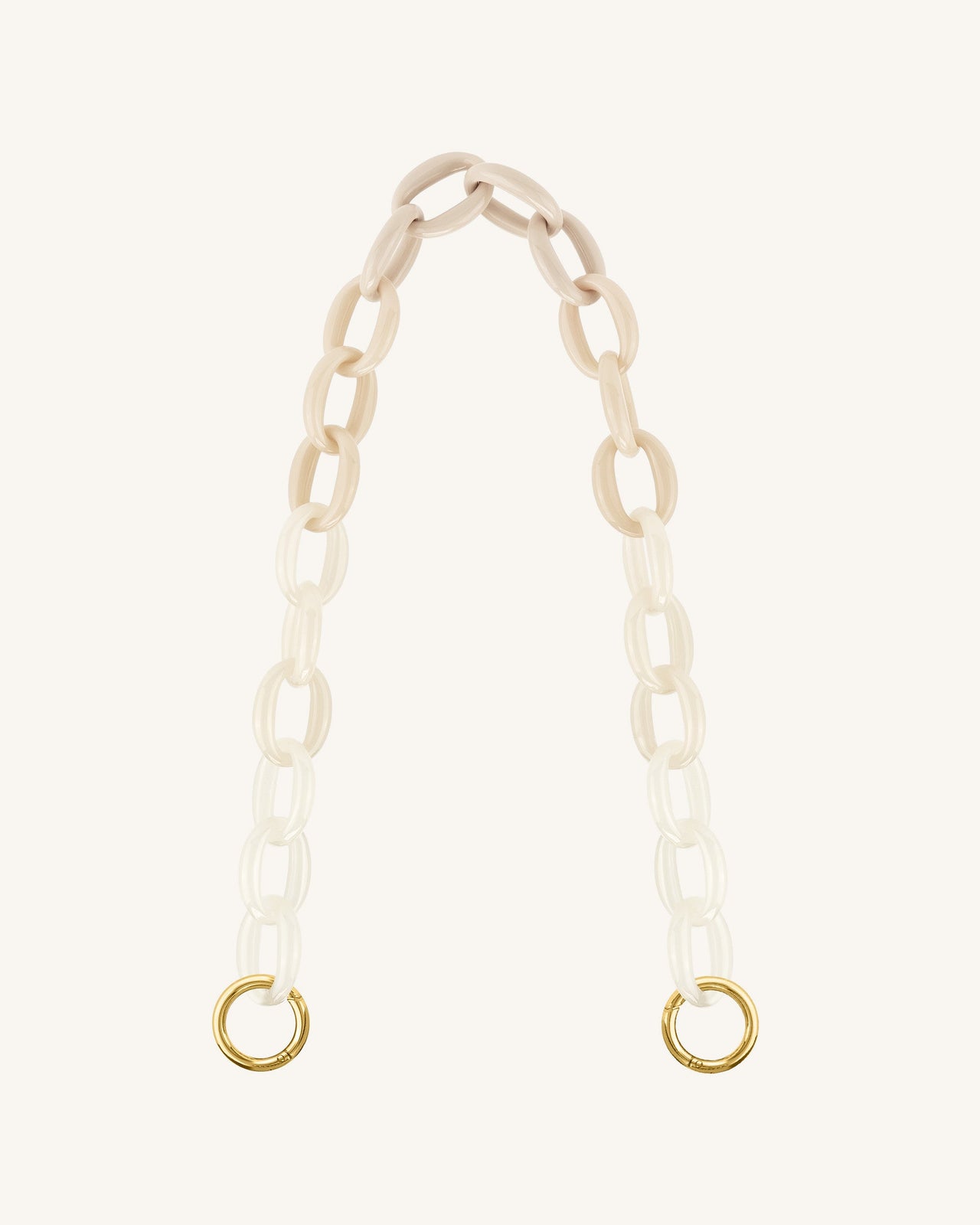 Mya Gradient Acrylic Chain Spalla - Ivory