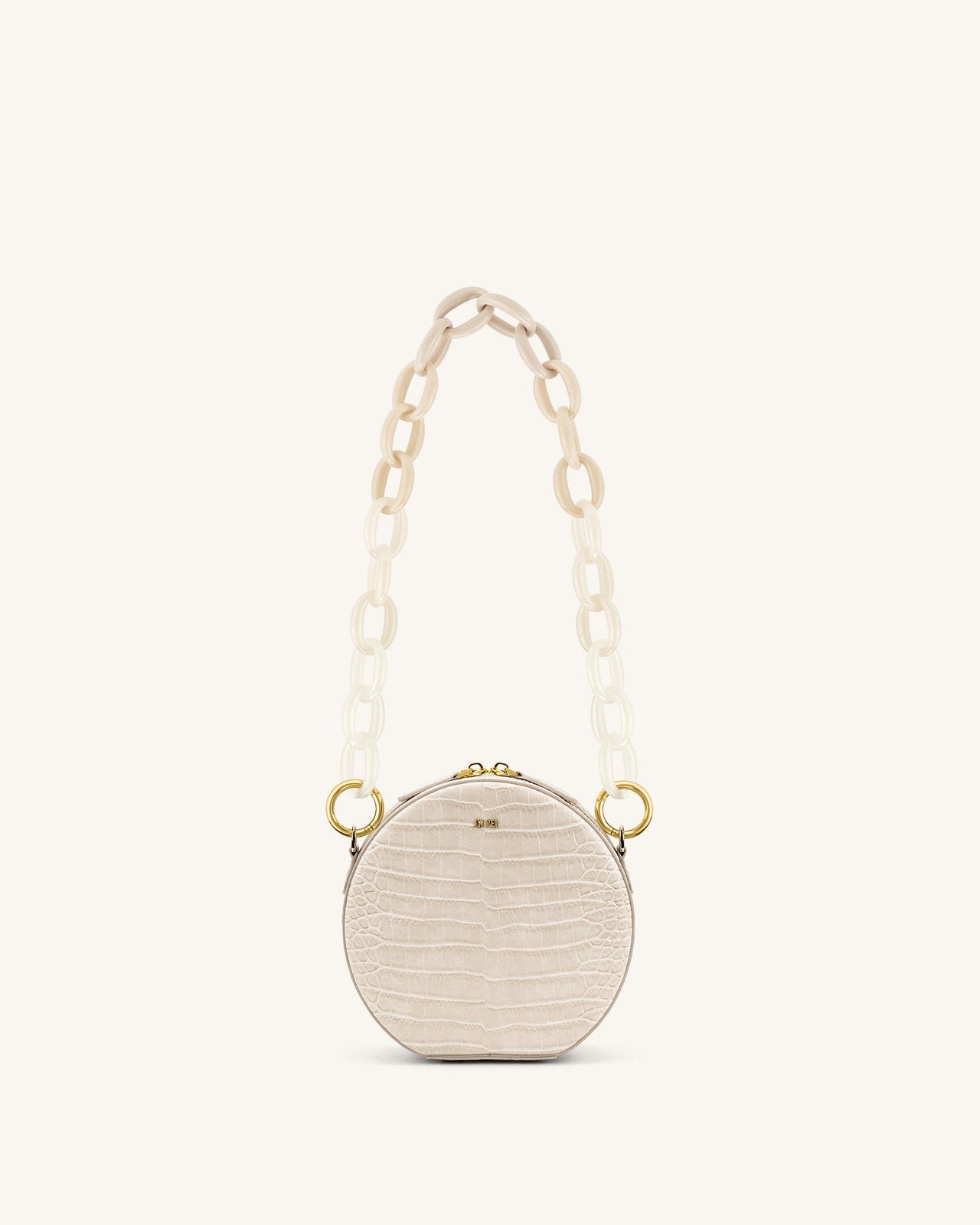 Mya Gradient Acrylic Chain Spalla - Ivory