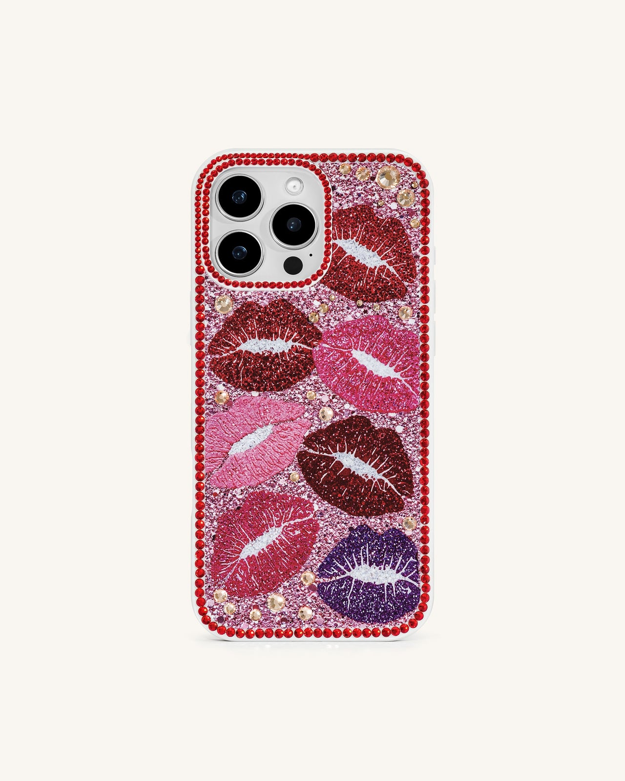 Custodia per telefono Kiss of Glamour - Rosso multicolore