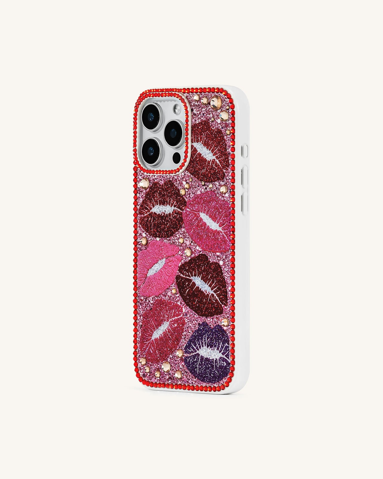Custodia per telefono Kiss of Glamour - Rosso multicolore