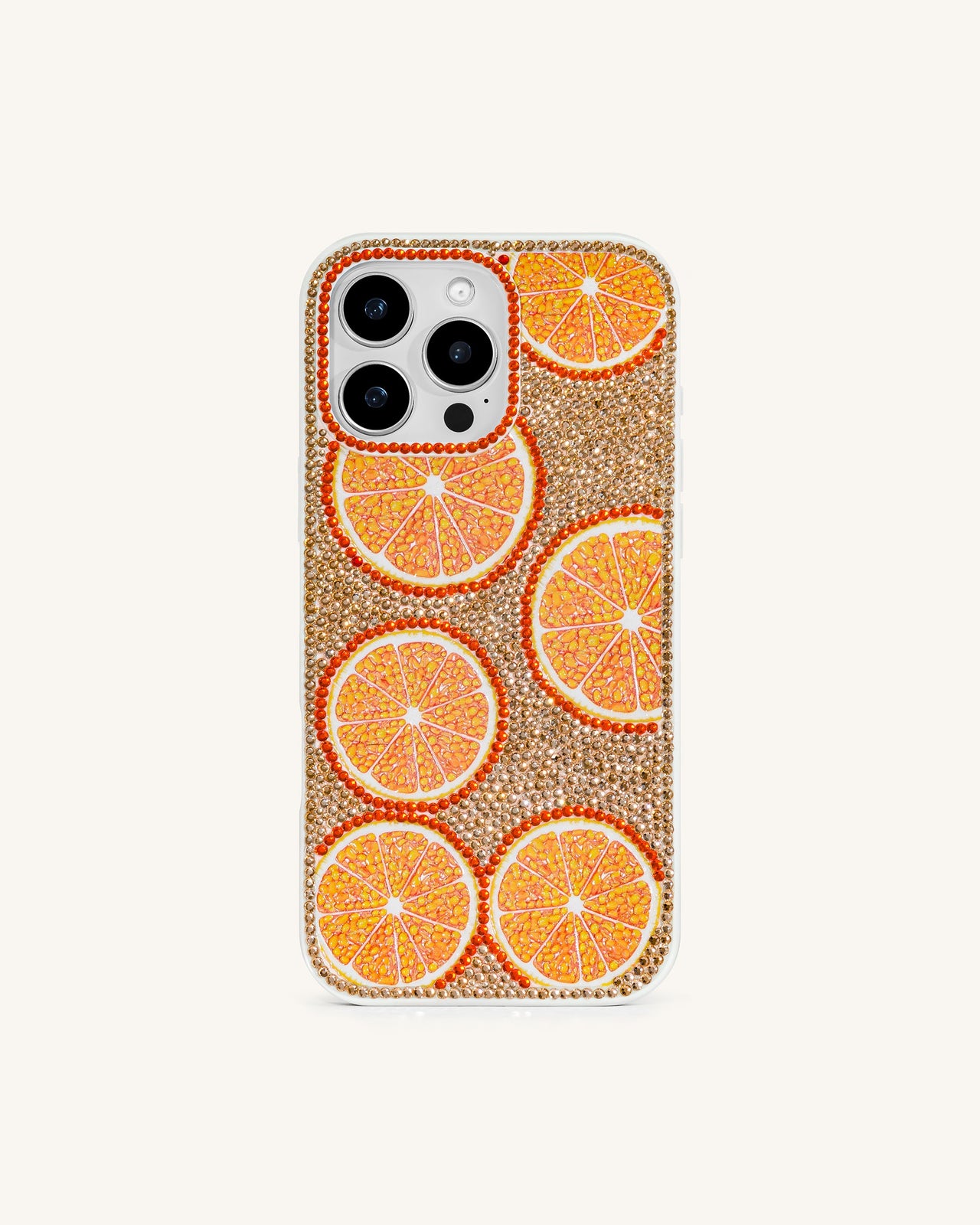 Custodia per telefono con decorazioni arancione vivace - Arancione multicolore