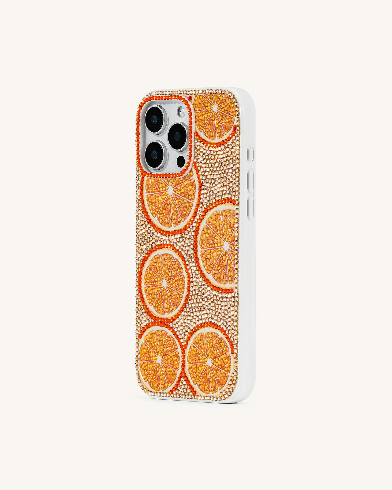Custodia per telefono con decorazioni arancione vivace - Arancione multicolore