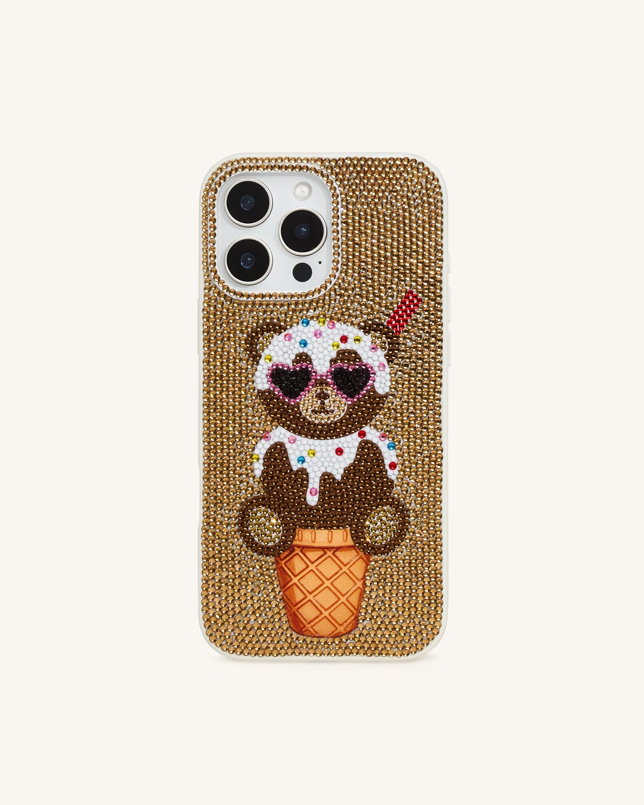 Bear Cover per telefono a cono gelato - Oro