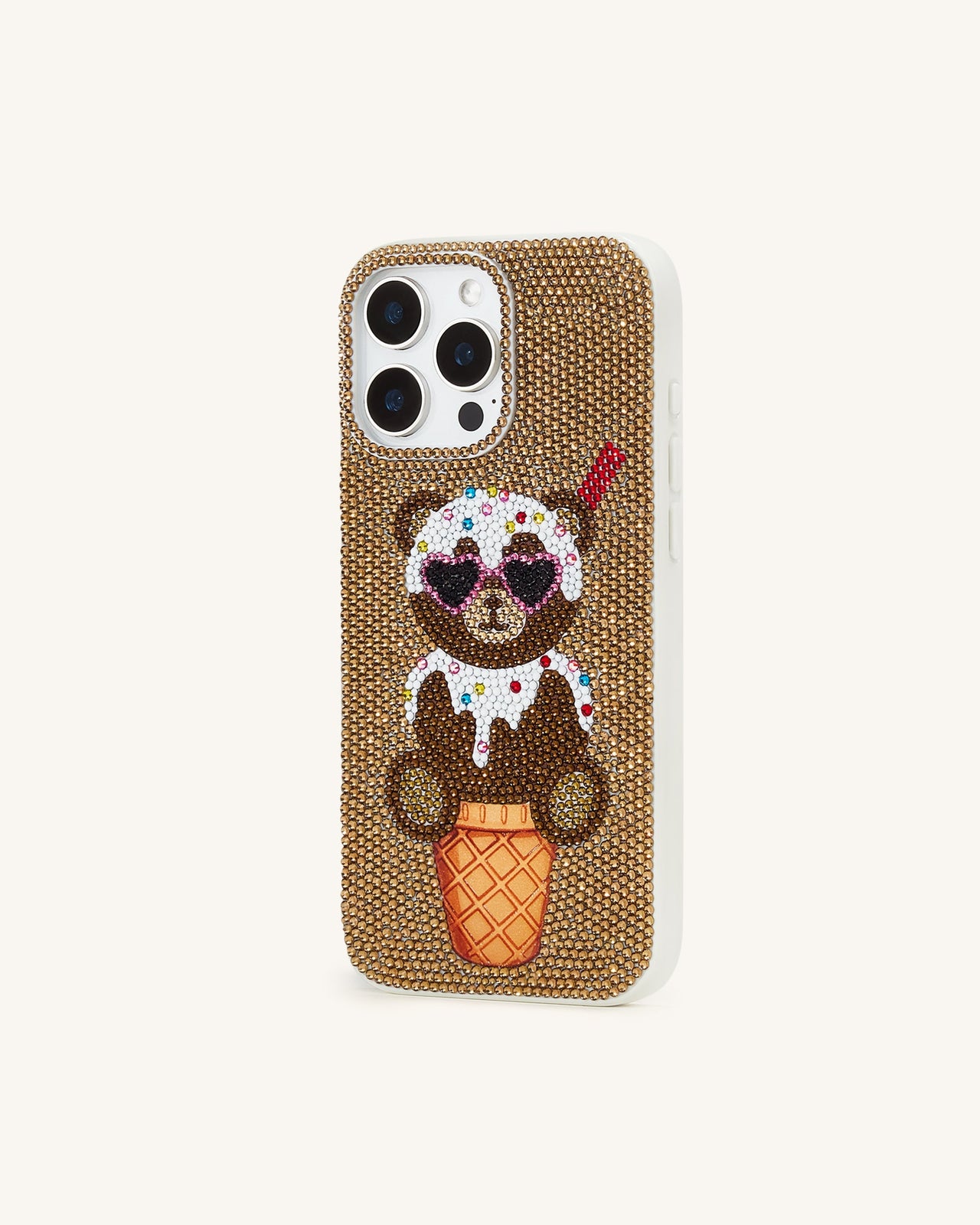 Bear Cover per telefono a cono gelato - Oro