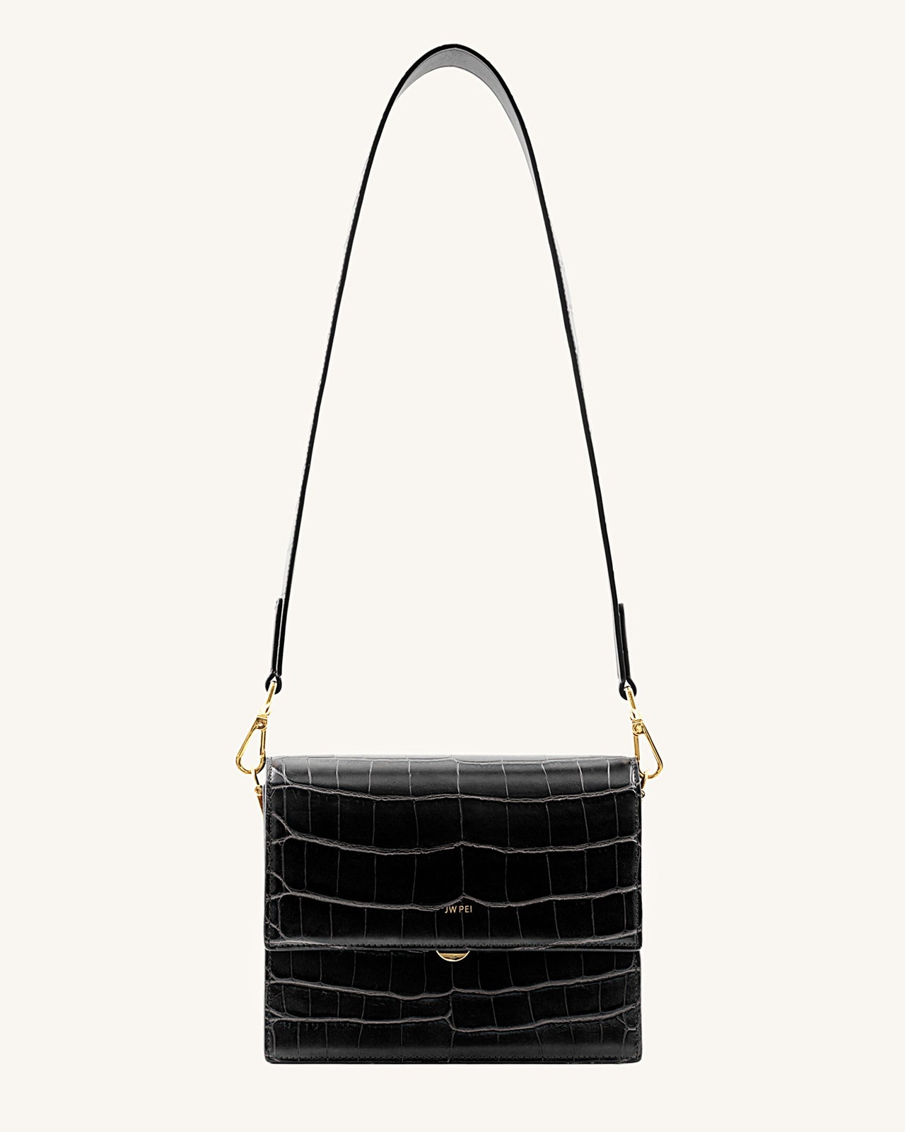 Mini Flap Borsa - Nero Cocco
