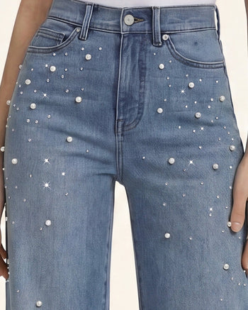 Jeans con perle shimmer effetto sirena - Dancing in The Moonlight