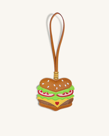 Charm borsa Burger - Marrone