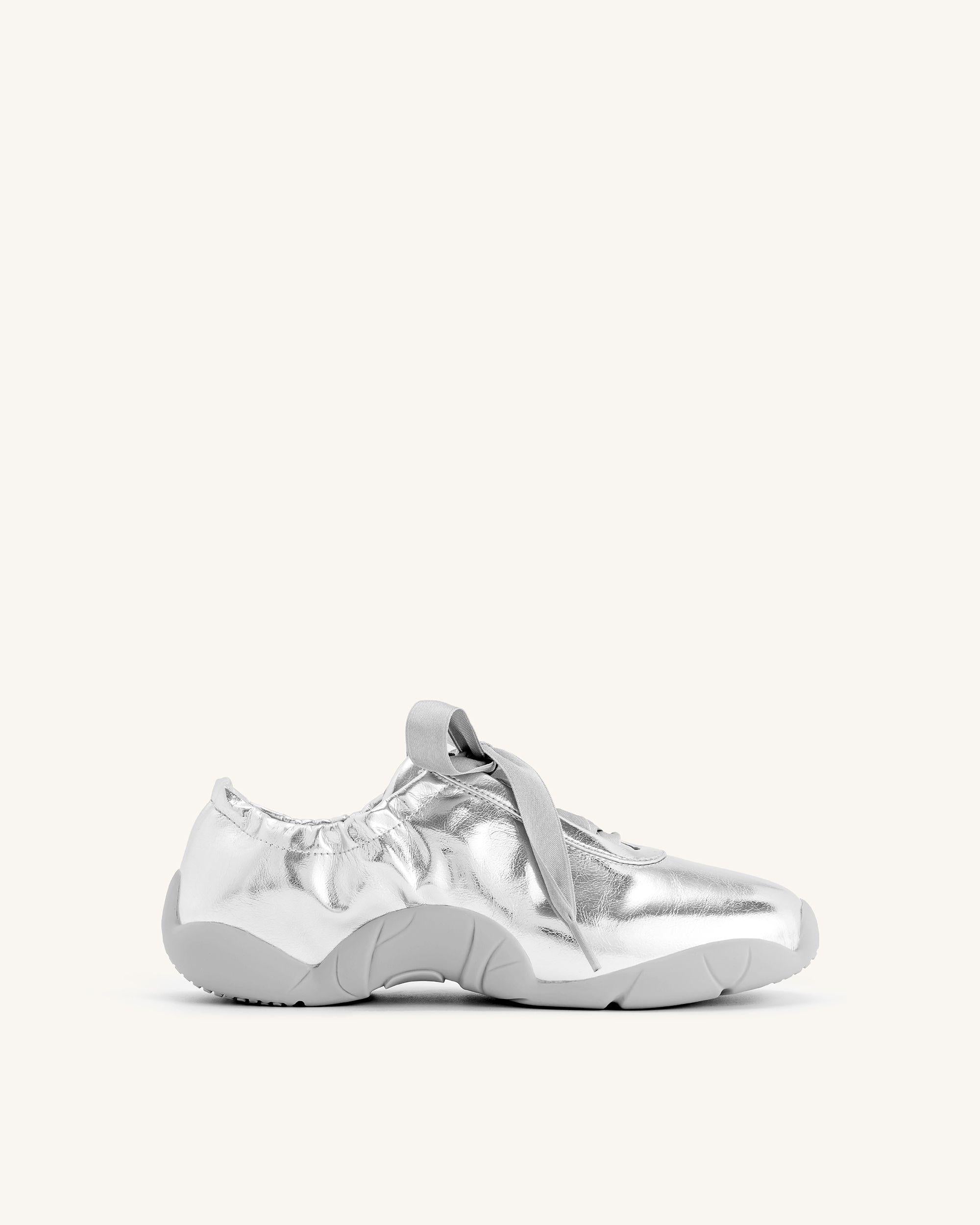 Flavia Ballerina Sneakers - Argento