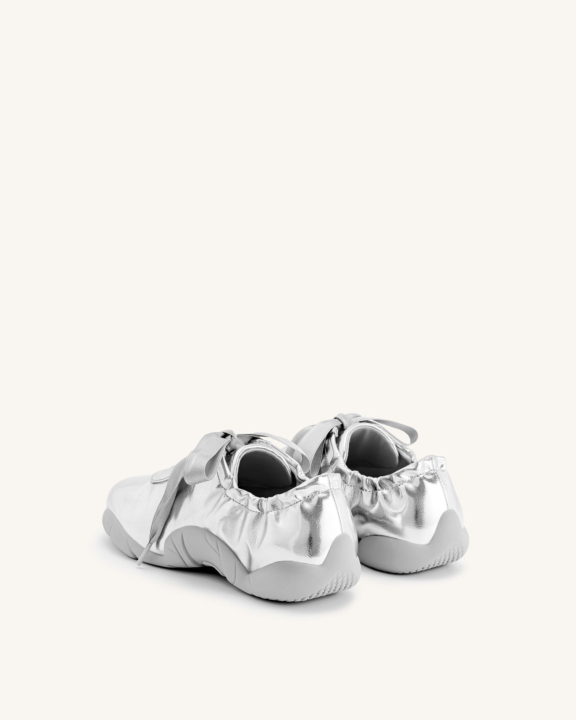 Flavia Ballerina Sneakers - Argento