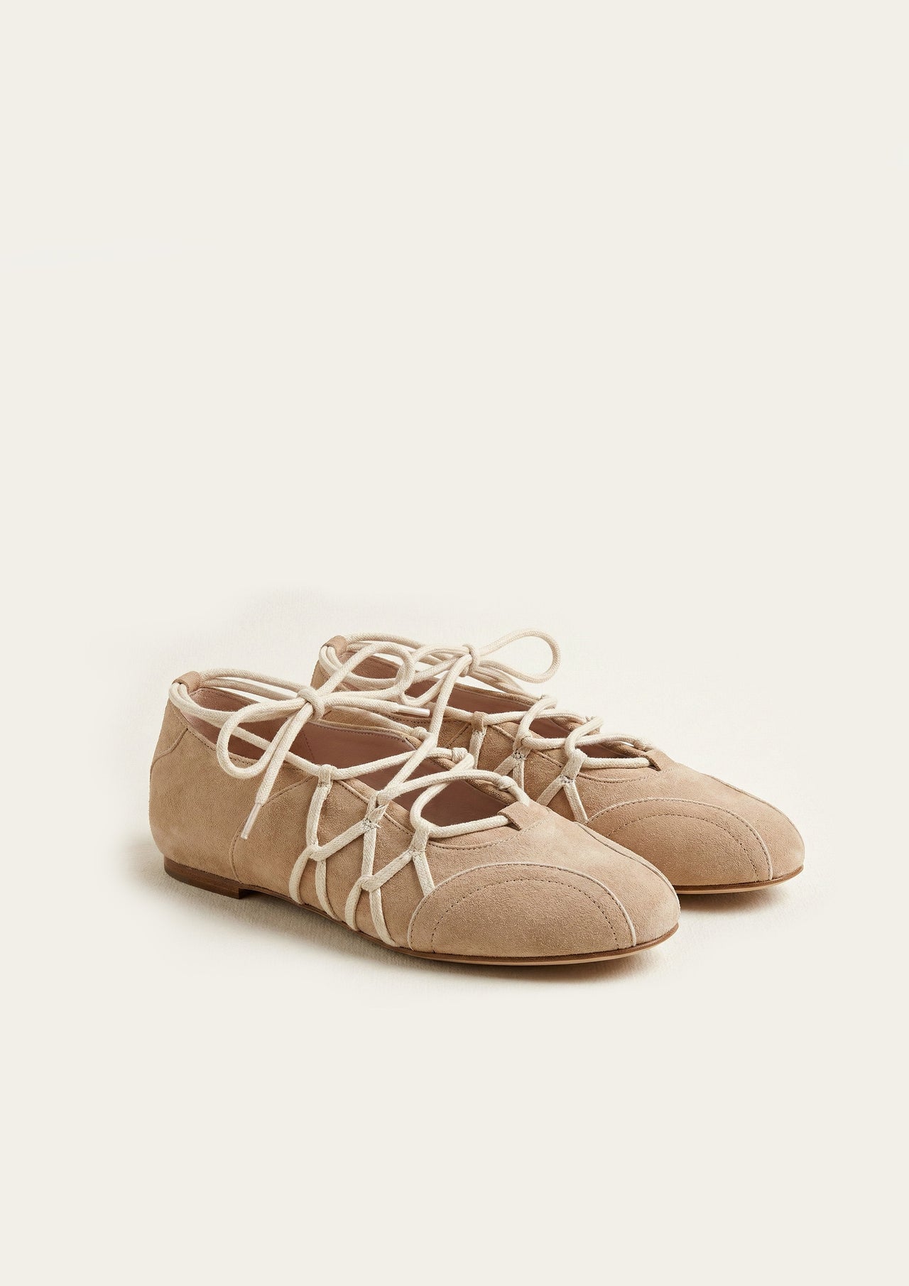 Iria Ballerine stringate - Marrone chiaro