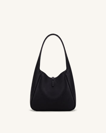 Bruna Borsa hobo martellata - Nero
