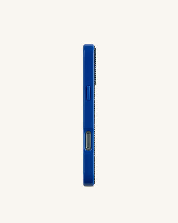 Ocean Cover per telefono a conchiglia con cristallo artificiale - Blu