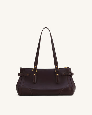Borsa Tote Allungata Yvette - Marrone Scuro