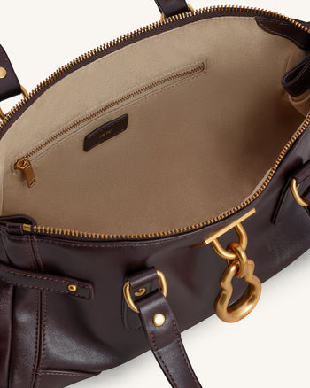 Borsa Tote Allungata Yvette - Marrone Scuro