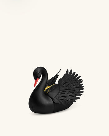 Alani Borsa a tracolla a forma di cigno - Nero