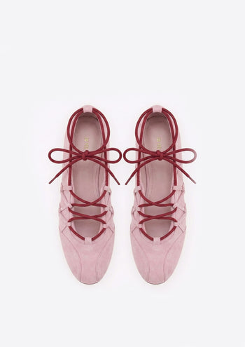 Iria Ballerine stringate - Rosa cipria