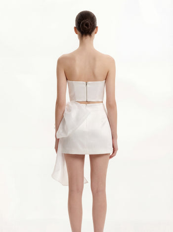 Bustier scollo a cuore - Bianco